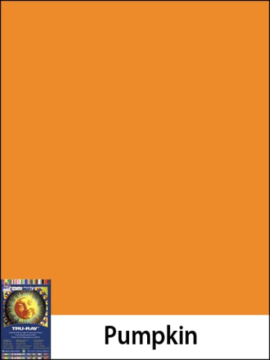 Construction Paper Fade-Resistant 9" x 12" Pumpkin