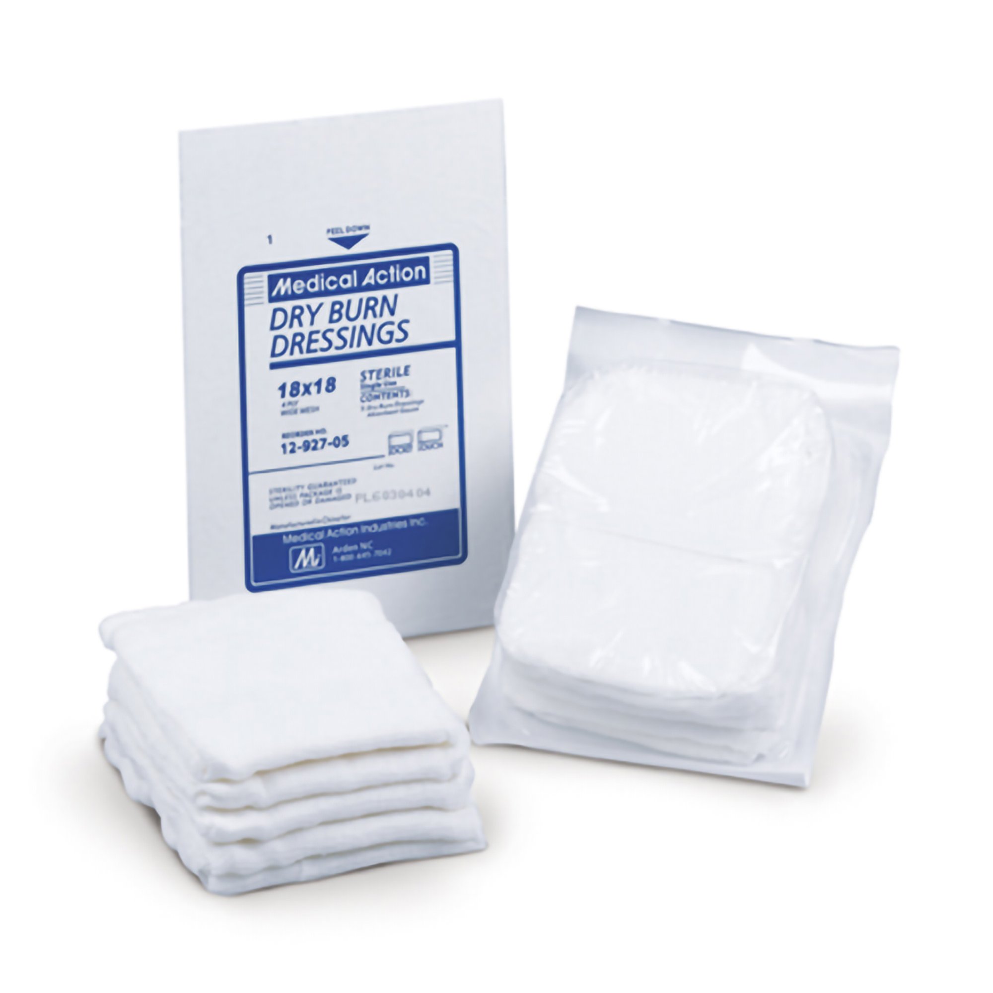 Medical Action Sterile Burn Dressing, 18 x 18 Inch, 10-Ply MK 295972