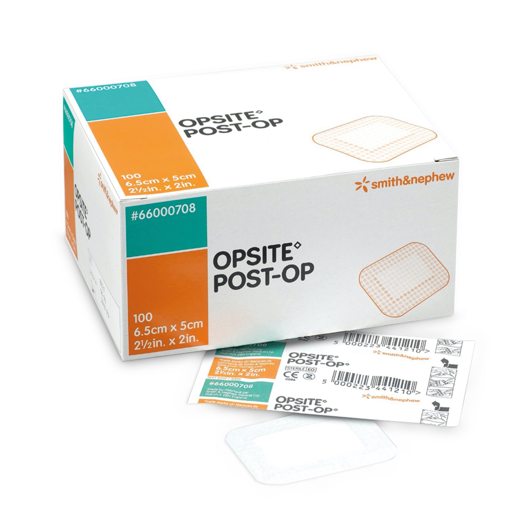 OpSite Post Op Transparent Film Dressing with Pad, 2 x 2 Inch MK 450698