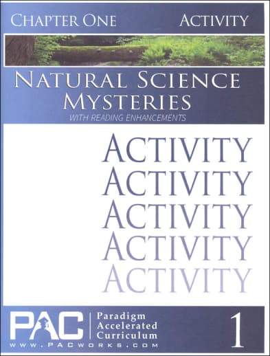 Natural Science Mysteries, Chapter 1, Activities