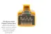 Cat8 Ethernet Patch Cable, Shielded, 40Gbps, Snagless, 15 ft, Yellow