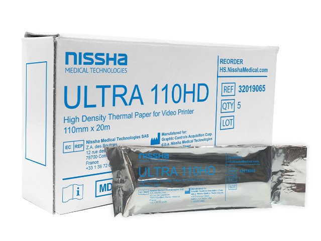 Ultrasound Video Paper Nissha Roll High Density Without Grid MK 1244830