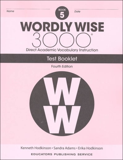 Wordly Wise 3000 Book 5 Test Book, 4th Edition