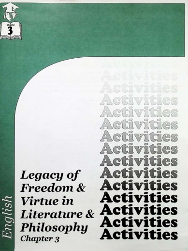 English IV: Legacy of Freedom & Virtue in Literature & Philosophy Chapter 3 Activities