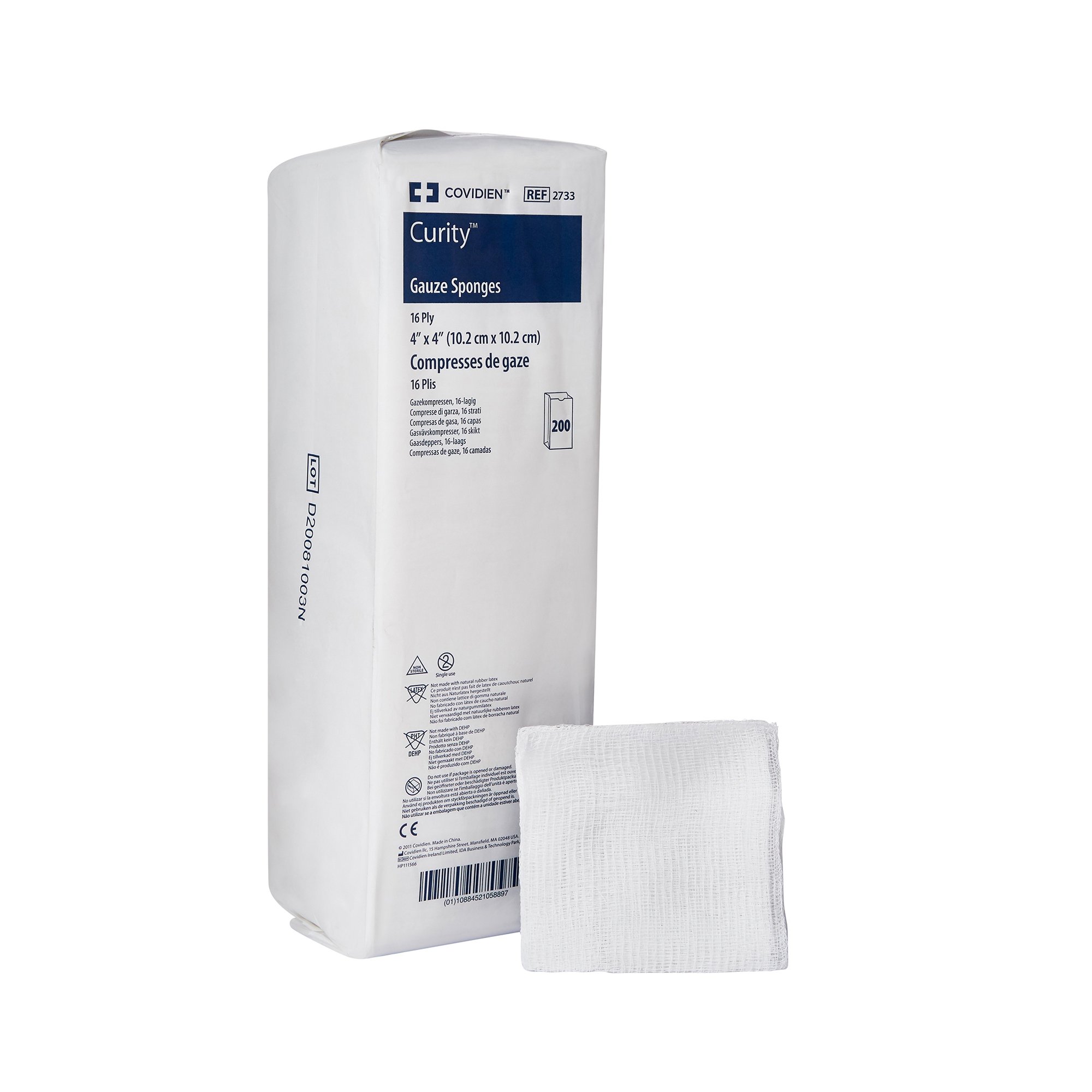 Curity USP Type VII Gauze Sponge, 4 x 4 Inch, 16-Ply MK 10287