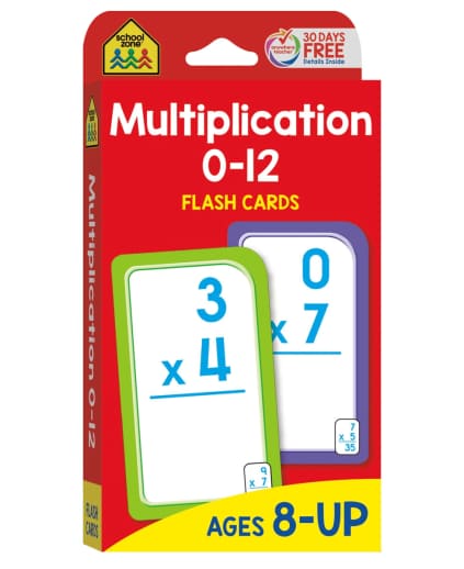 Multiplication Flash Cards 0-12