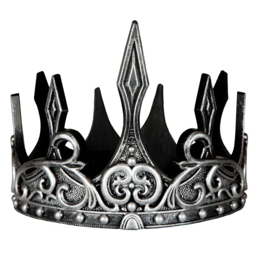 Great Pretenders Medieval Crown, Silver/Black