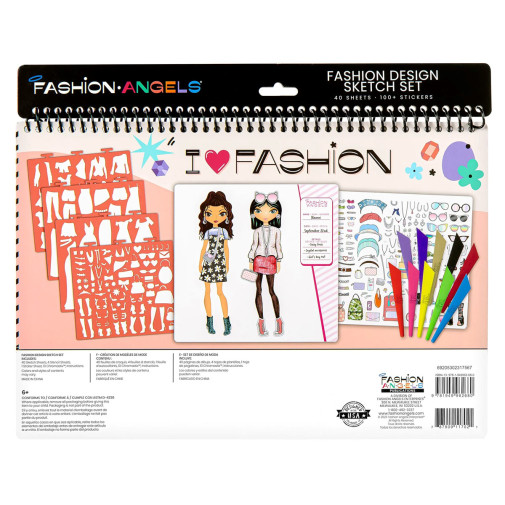 I Love Fashion - Fashion Design Sketch Set