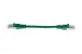 Cat6 Shielded Ethernet Patch Cable, Half-moon Boot, 0.5 ft, Green
