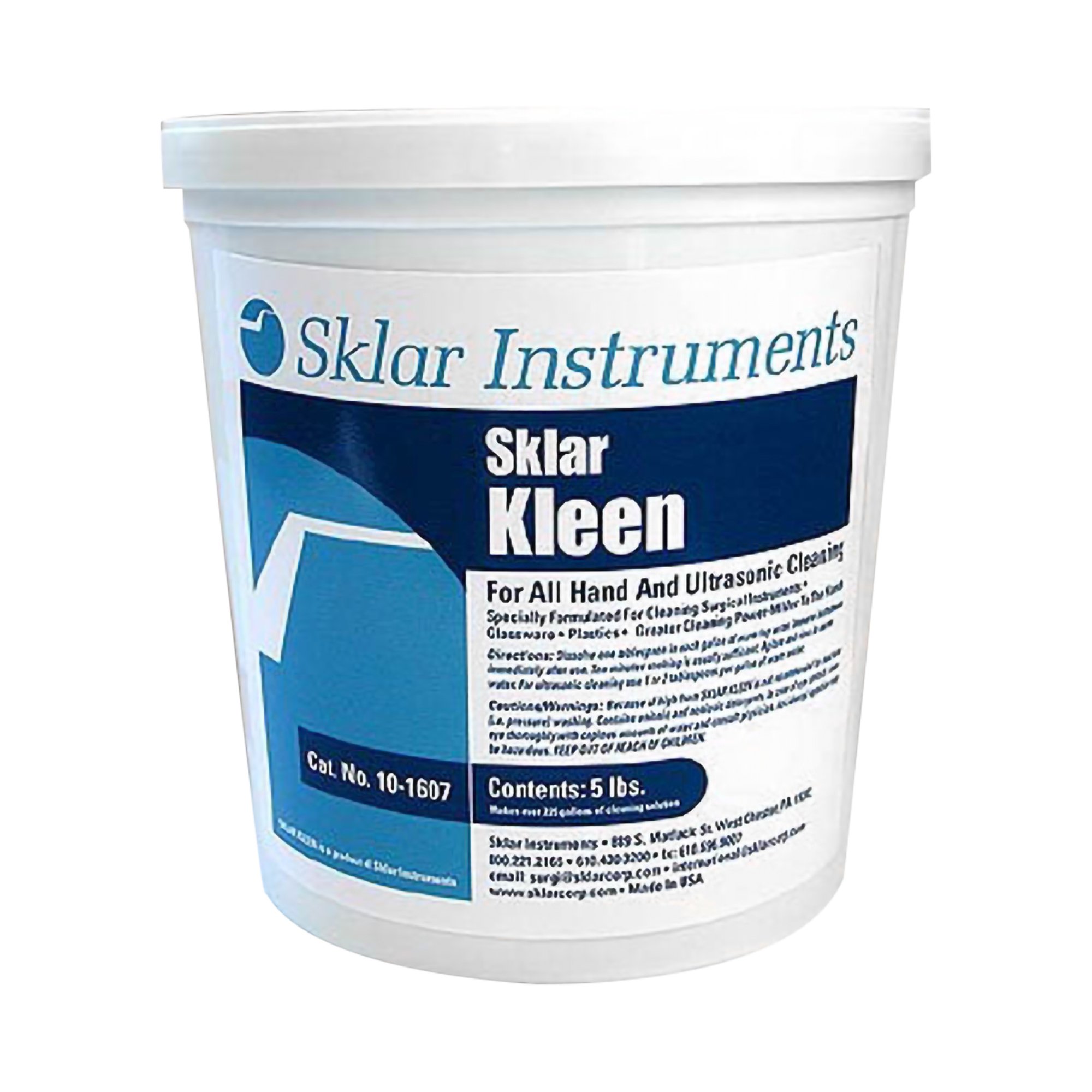 Sklar Kleen Instrument Detergent for Instruments and Medical Equipment, 5 lbs. MK 331035