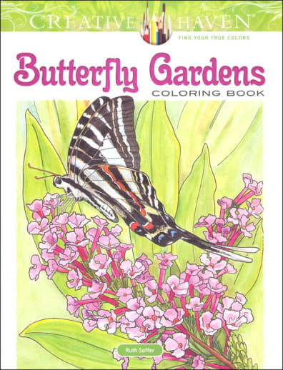 Butterfly Gardens Coloring Book (Creative Haven)