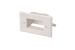 Easy Mount Recessed Low Voltage Cable Plate, White