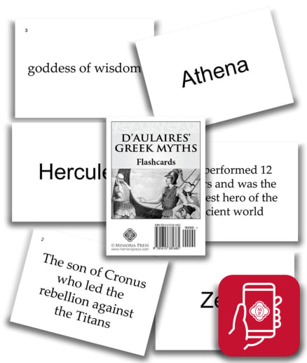 App Access: Memoria Press D'Aulaires' Greek Myths Flashcards