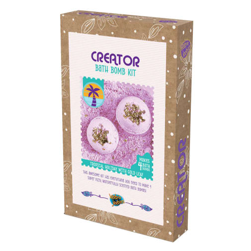 Creator Bath Bomb Kit - Tropical Holiday with Gold Leaf