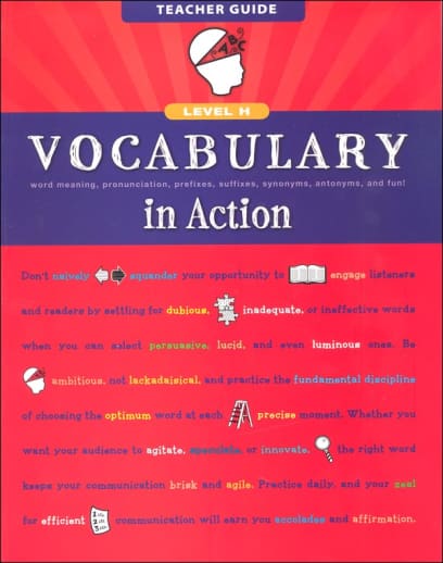 Vocabulary in Action Level H Teacher Guide