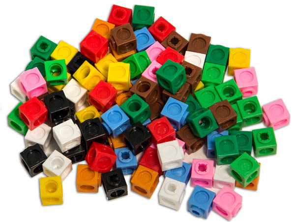100 PCS 2cm Multilink Cubes Set