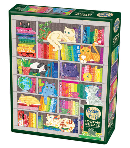 Cobble Hill Rainbow Cat Quilt Puzzle (1000 piece)