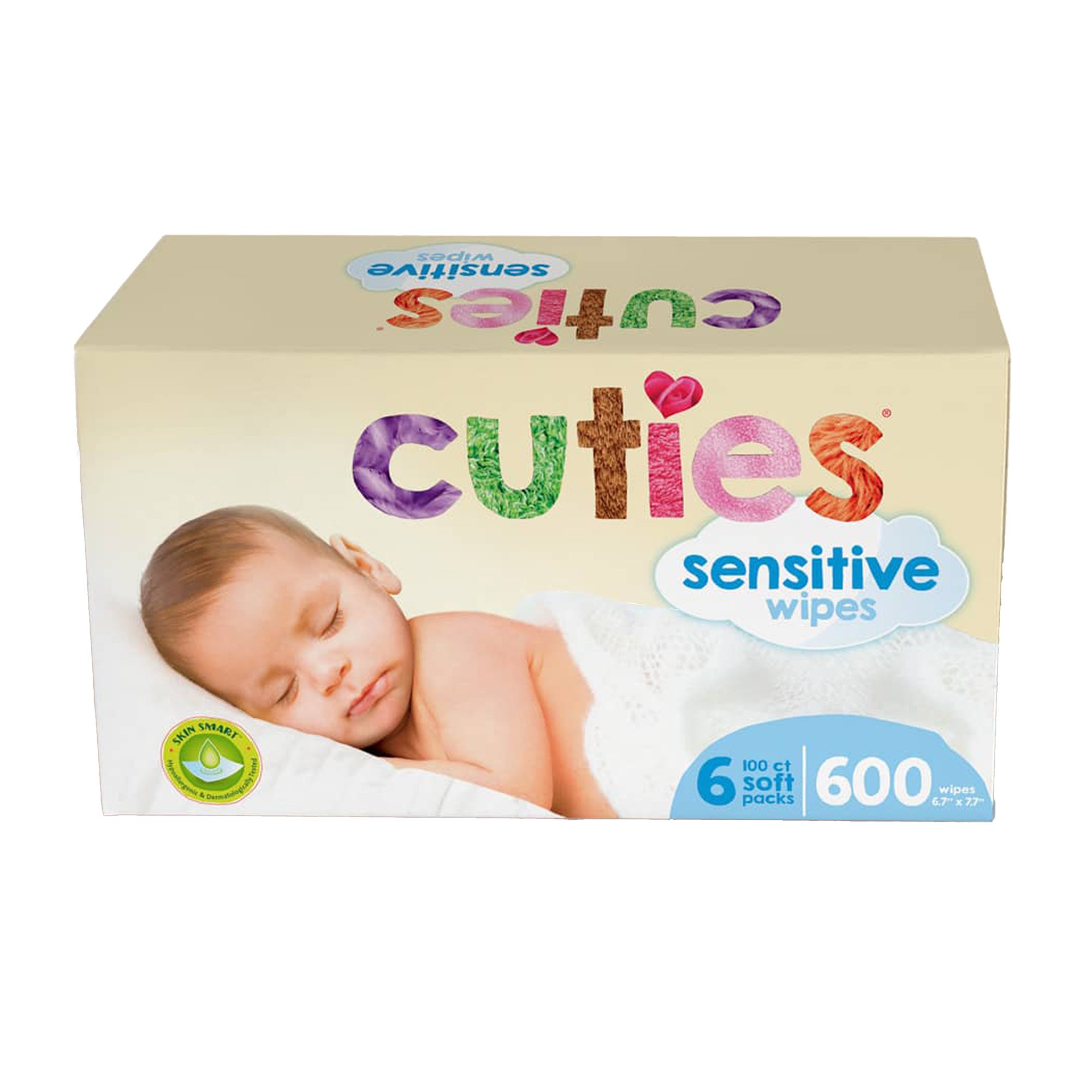 Cuties Baby Wipes, Soft Pack, Aloe, Unscented MK 953012