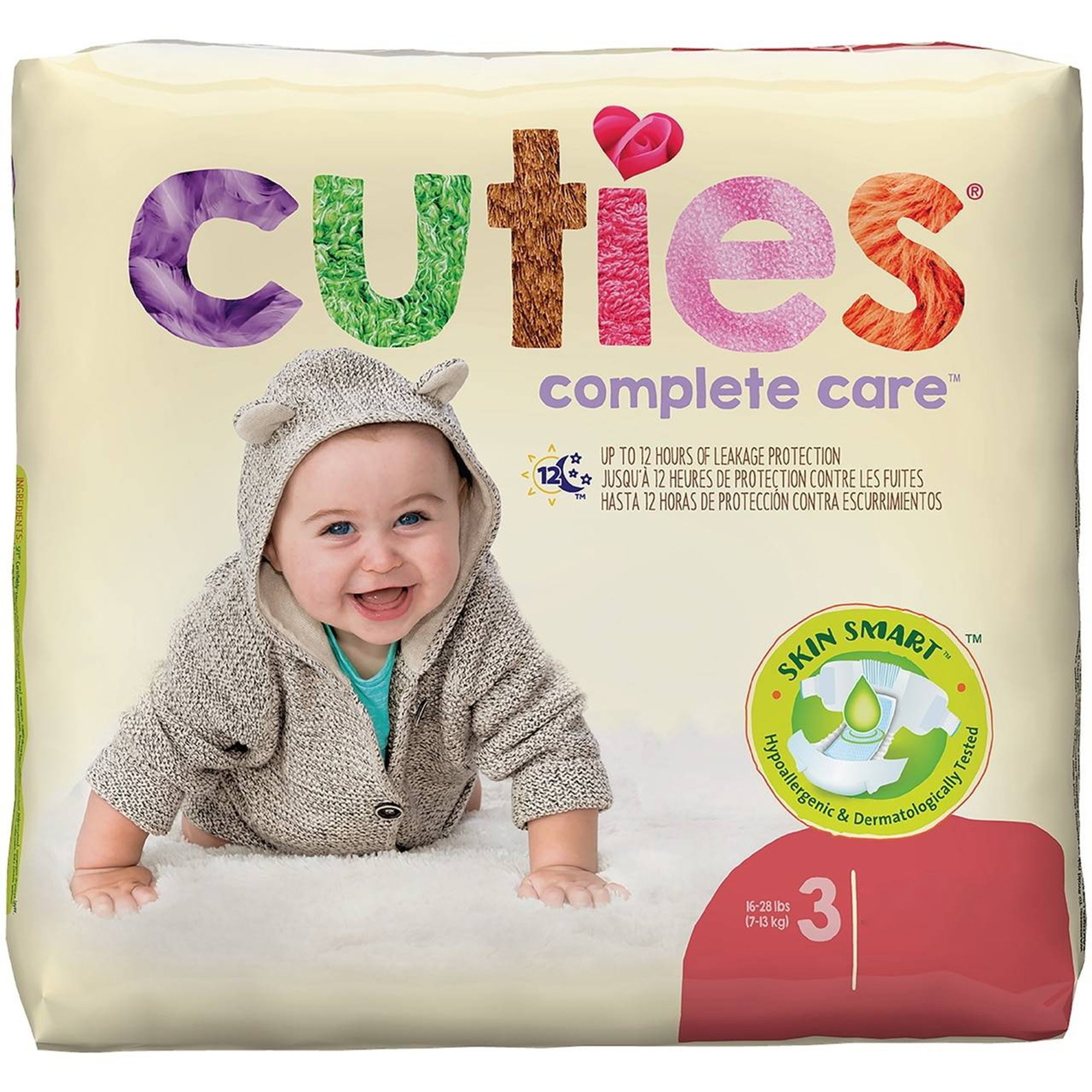 Cuties Complete Care Diapers, Size 3 MK 1206481