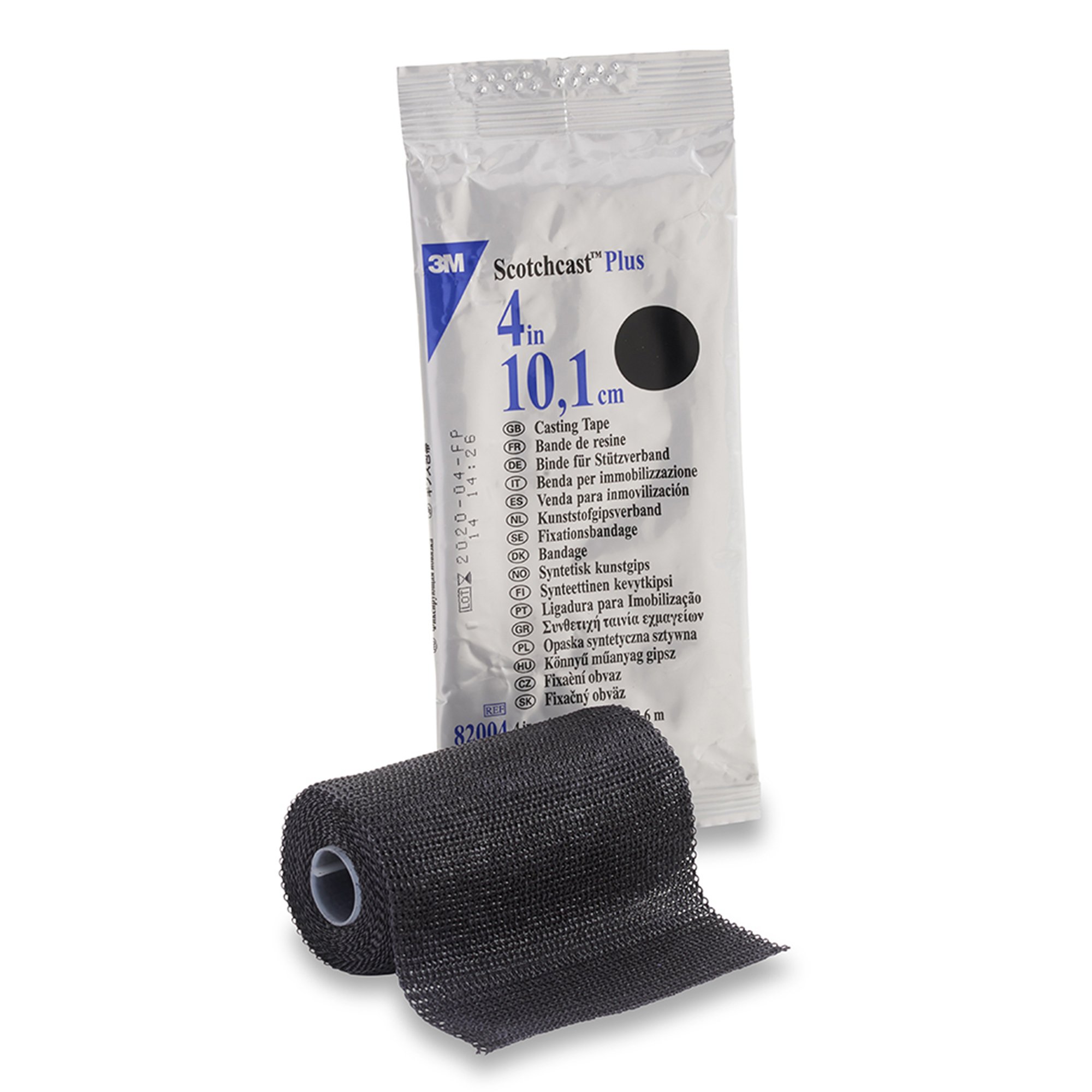 3M Scotchcast Plus Black Cast Tape, 4 Inch x 4 Yard MK 201254