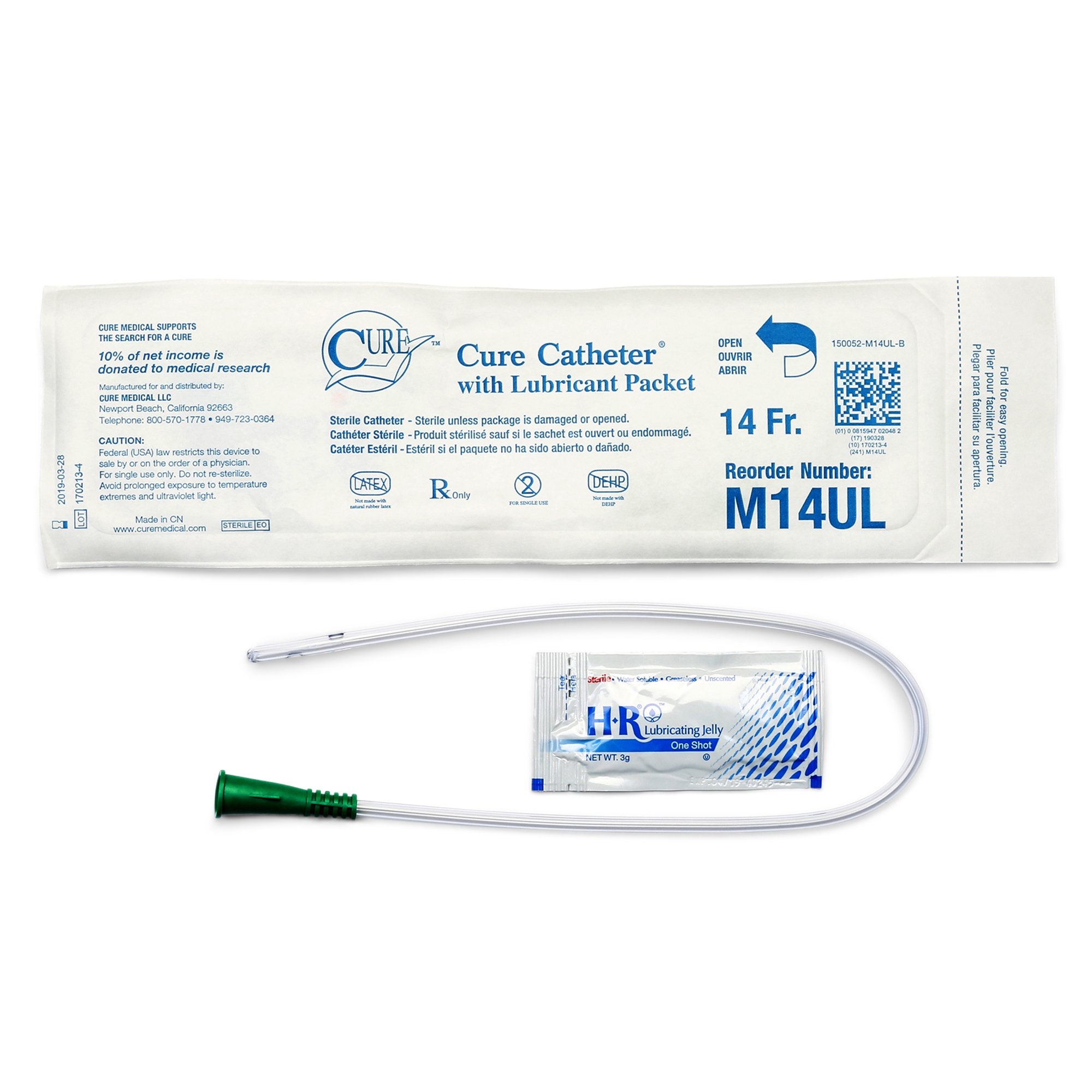 Cure Medical Urethral Catheter, U-Shape MK 944230