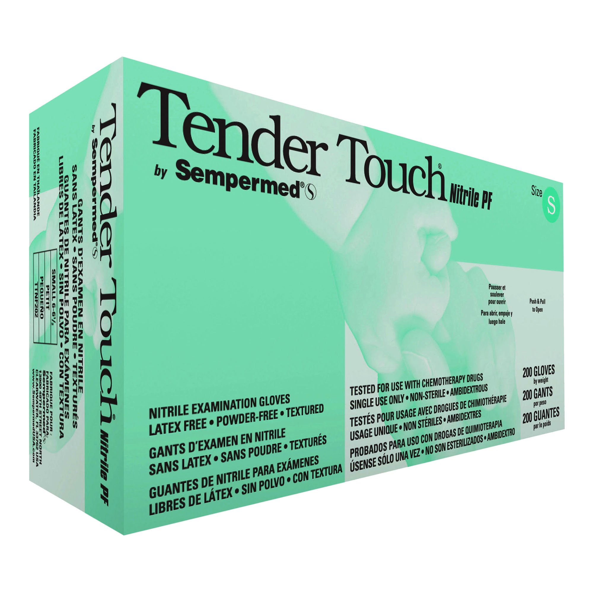 Tender Touch Nitrile Exam Glove, Small, Lavender MK 714132