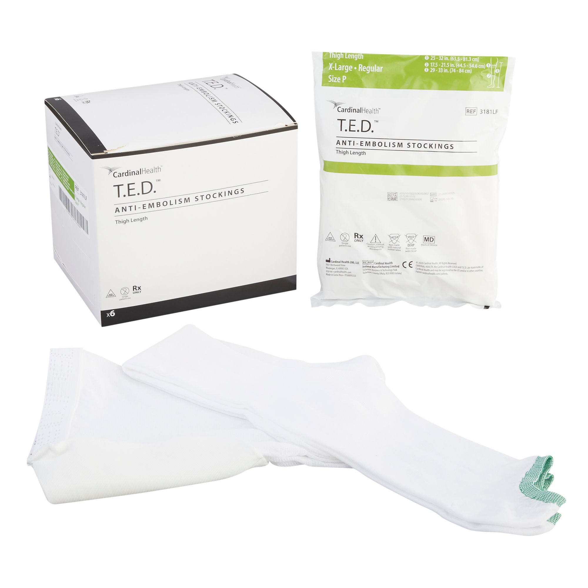 T.E.D. Anti-Embolism Stockings, Extra Large / Regular, Thigh-High MK 637546