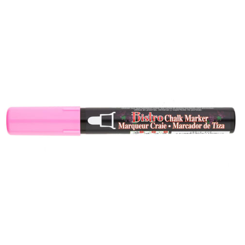 Bistro Chalk Marker 6mm Broad Tip - Fluorescent Pink