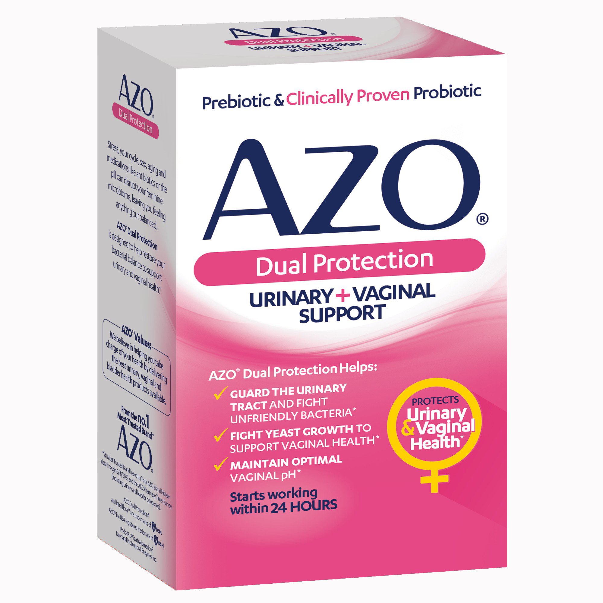 AZO Dual Protection Urinary + Vaginal Support Capsules MK 1268940