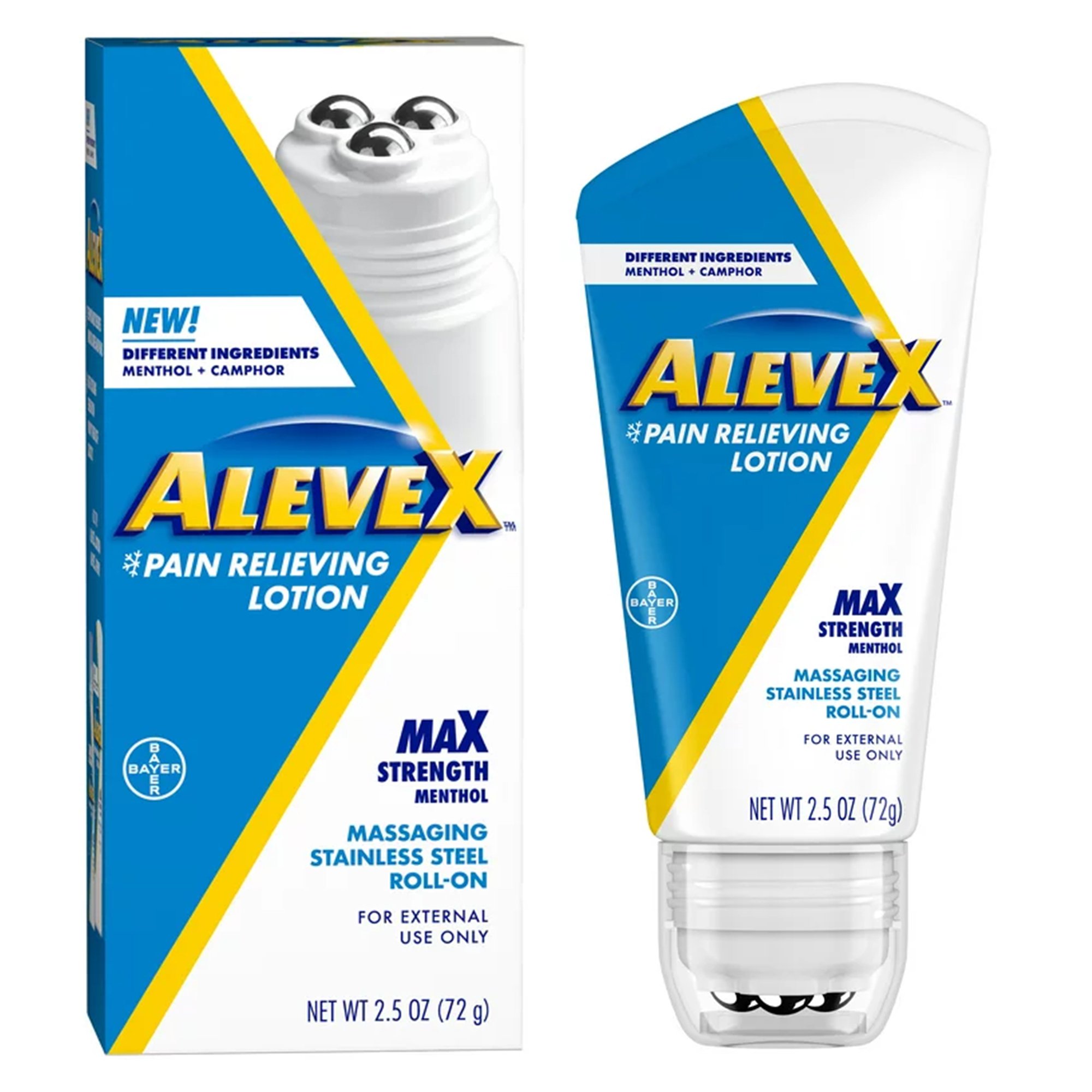 Aleve X Pain Relieving Lotion Max Strength Menthol, 2-ounce roll-on bottle MK 1229953