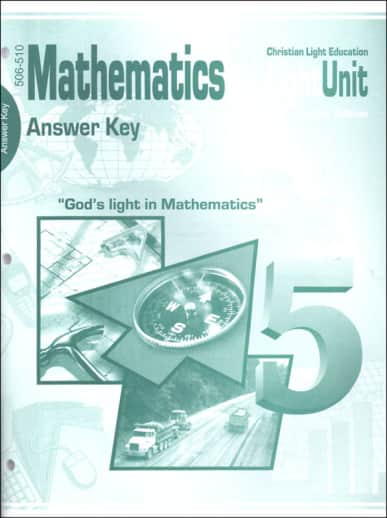 Christian Light Math LightUnits A/K 506-510 Sunrise Ed