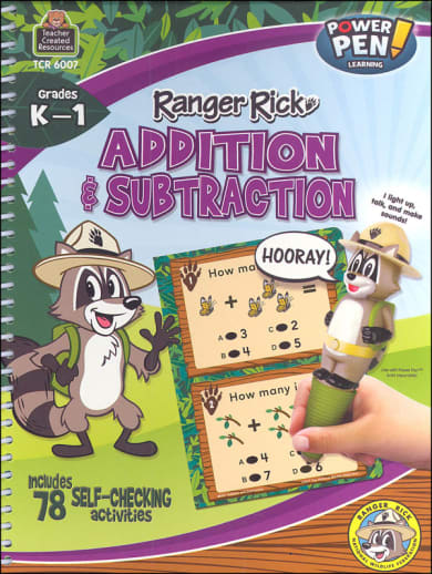 Ranger Rick Power Pen Learning Book: Addition & Subtraction