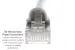 Cat6 Shielded Ethernet Patch Cable, Half-moon Boot, 2 ft, Gray