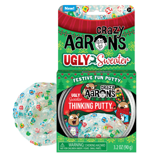 Crazy Aaron's Ugly Sweater Thinking Putty 4" Tin