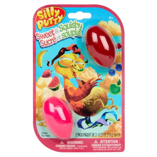 Silly Putty Sweet & Squishy Eggs (2 count) - assorted colors
