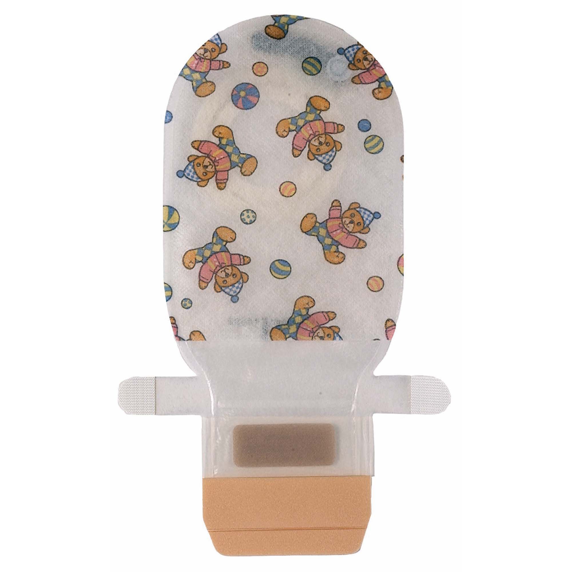 Assura ColoKids Teddy Bear Design Colostomy Pouch, Purple Match MK 551174