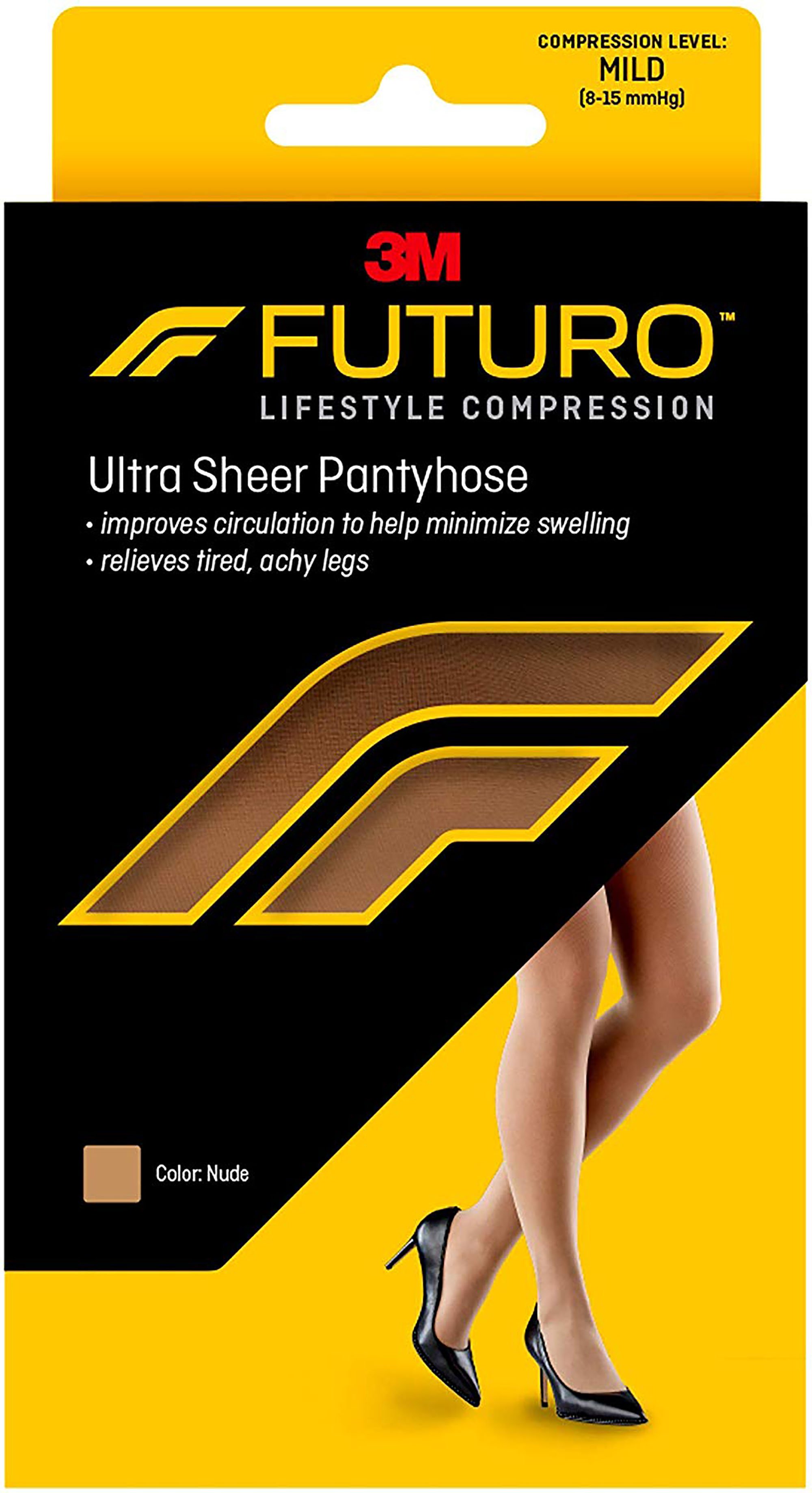 3M Futuro Energizing Ultra Sheer Pantyhose, Nude, Large MK 1084259