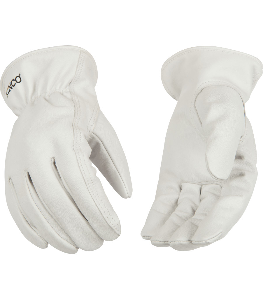 Pearl Grain Goatskin Driver, White, large image number 2