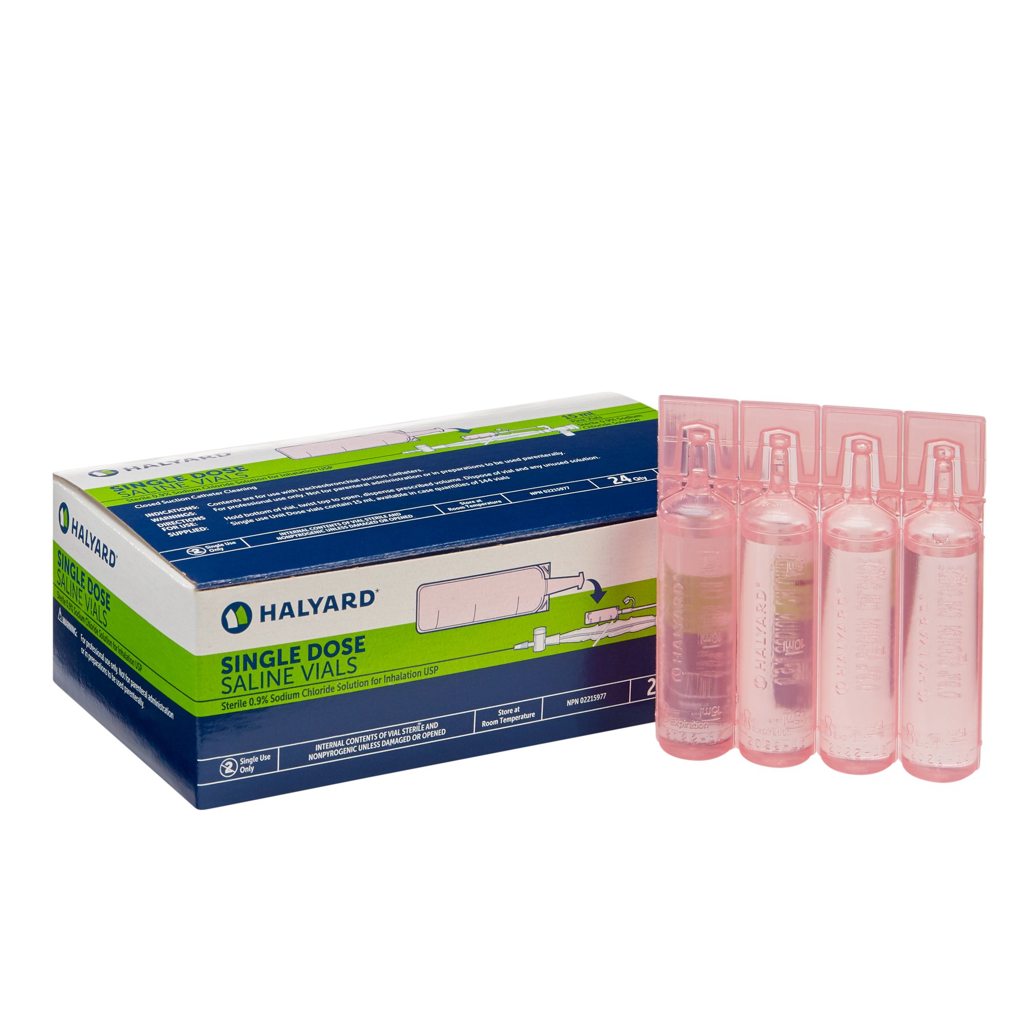 Halyard Sodium Chloride Respiratory Therapy Solution, 15 mL unit doses MK 309822