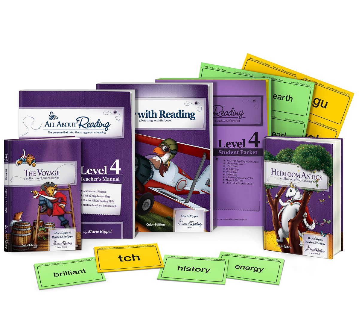All About Reading Level 4 Materials Color Edition