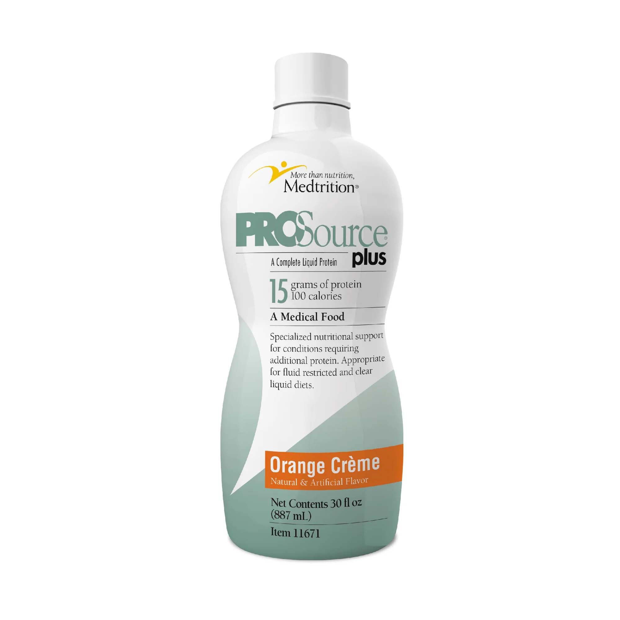 ProSource Plus Orange Crme Collagen and Whey Protein Formula, 32-ounce Bottle MK 706409