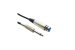 Audio Cable XLR3 Female to 1/4 Inch TS Mono Male, Unbalanced Audio, Nickel Plated, Black, 6Ft