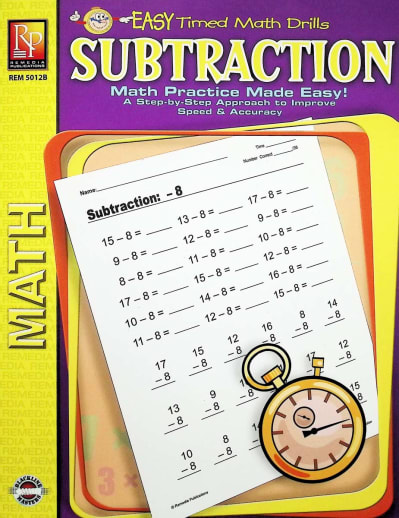 Subtraction (Easy Timed Math Drills)