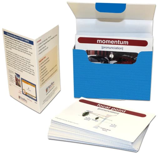 Physical Science Vocabulary Builder Flash Card Set - Middle School