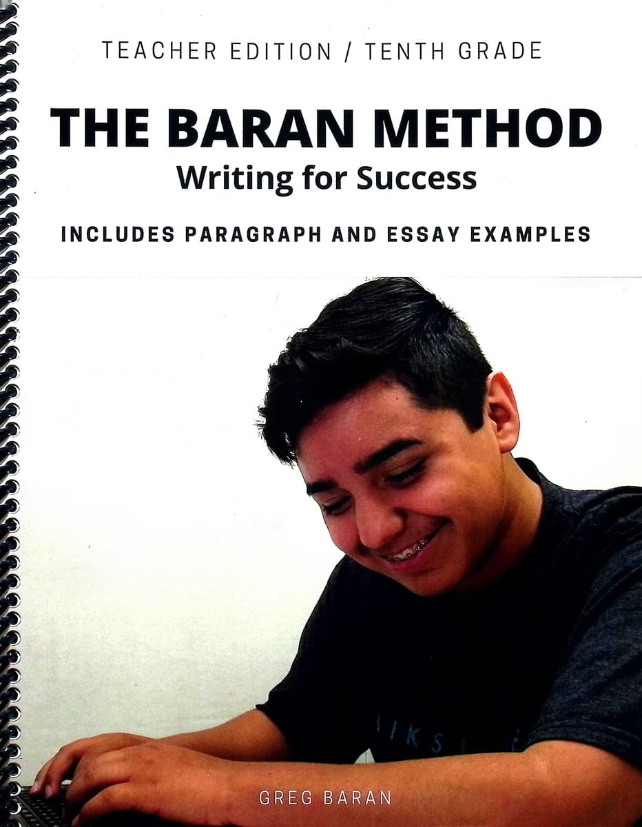 Baran Method Writing for Success Tenth Grade Teacher