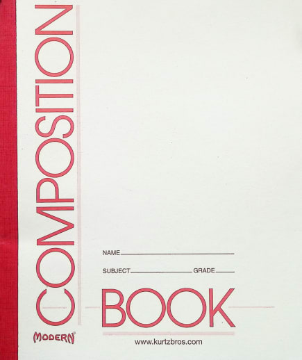 Half-Page Ruled Book 8 1/2" x 7" - 48 Pages