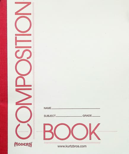 Half-Page Ruled Book 8 1/2" x 7" - 48 Pages