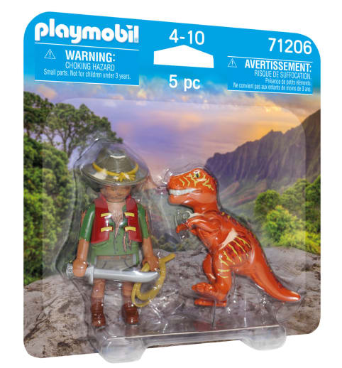 Playmobil Adventurer with T-Rex Duo Pack