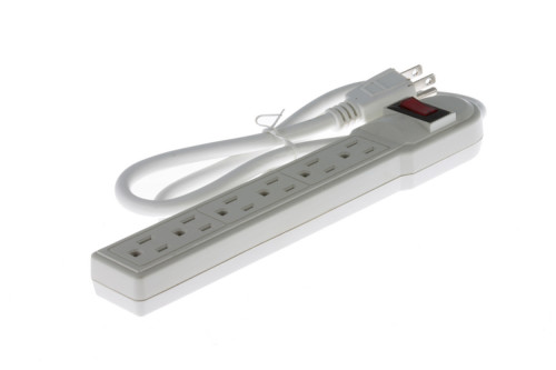 Image of Surge Protector Power Strip With (6) 15A Outlets and 3ft Cord