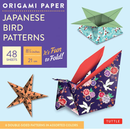 Origami Paper - 48 Sheets Japanese Bird Patterns 8 1/4"
